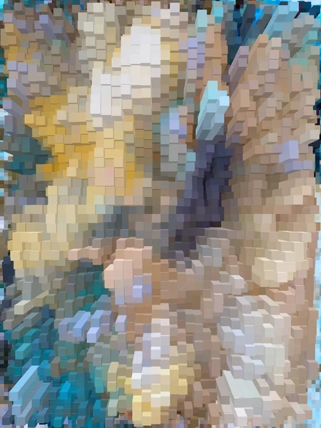 Pixelated Πολύχρωμο Ζωντανό Φόντο Για Διαδίκτυο Πανό Εικόνες — Φωτογραφία Αρχείου