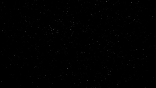 Vidéo Motion Shinny Stars Animation Black Background Nuit Étoiles Ciel — Video