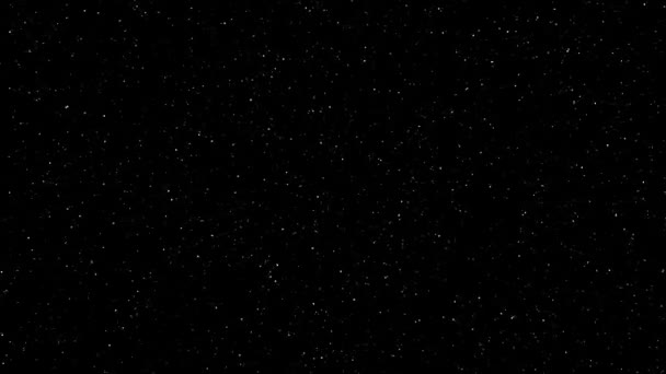 Imágenes Vídeo Movimiento Animación Estrellas Brillantes Sobre Fondo Negro Cielo — Vídeos de Stock