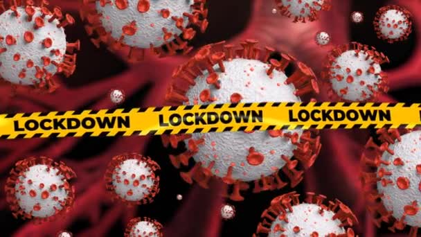 Coronavirus 2019 Ncov Novo Conceito Coronavírus Responsável Pelo Surto Gripe — Vídeo de Stock