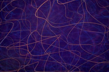 Koyu arkaplanda soyut çizgiler ve şekiller tasarımı