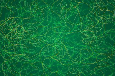 Koyu arkaplanda soyut çizgiler ve şekiller tasarımı