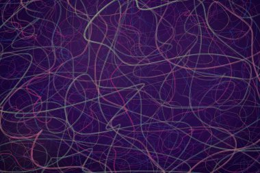 Koyu arkaplanda soyut çizgiler ve şekiller tasarımı