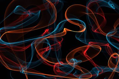 Renkli çizgiler ve dalgalarla soyut arkaplan 