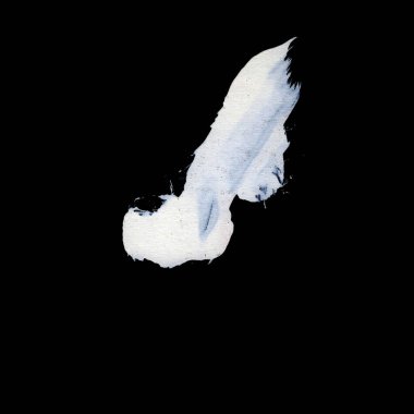 Siyah arkaplan zen tarzı arkaplan ve doku üzerinde dinamik beyaz fırça darbeleri