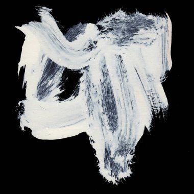 Siyah arkaplan zen tarzı arkaplan ve doku üzerinde dinamik beyaz fırça darbeleri