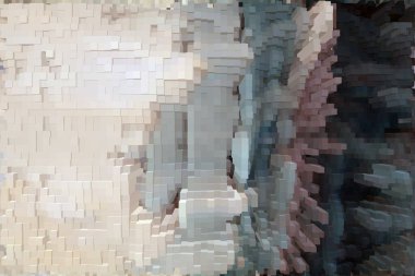 Güzel yaratıcı bir arka plan. Canlı, soyut bir dokunun yansıması. Pankart, poster, el ilanı, kart, kartpostal, kapak, broşür için desen tasarımı. Renkli canlı küpler soyut arkaplan.