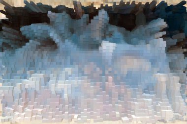 Güzel yaratıcı bir arka plan. Canlı, soyut bir dokunun yansıması. Pankart, poster, el ilanı, kart, kartpostal, kapak, broşür için desen tasarımı. Renkli canlı küpler soyut arkaplan.