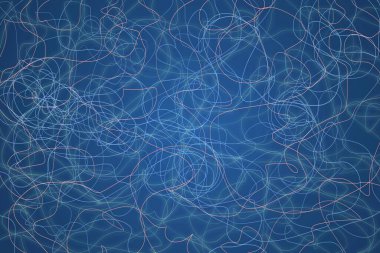 Koyu arkaplanda soyut çizgiler ve şekiller tasarımı