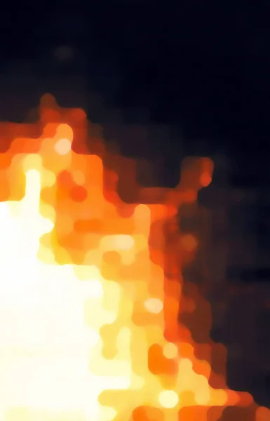 Αστέρι Ήλιος Φωτιά Εκρήξεις Θολή Εικονογράφηση Pixel Ακτίνες Του Φωτός — Φωτογραφία Αρχείου