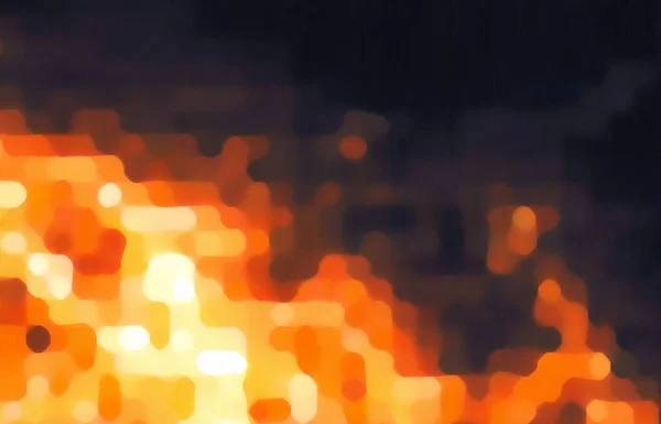 Ster Zon Vuur Explosie Barst Wazig Pixel Illustratie Met Lichtstralen — Stockfoto