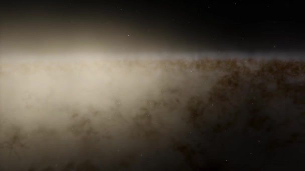 Exploratie Van Sterrenstelsels Door Ruimte Naar Een Helder Melkwegstelsel Looping — Stockvideo