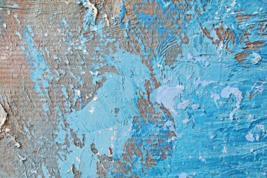 Resim detaylı desen canlı renkli renkler ve fırça darbeleri ve palet bıçak darbeleriyle yakın plan