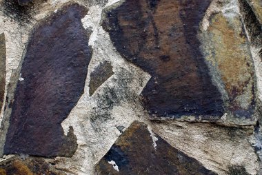 İlginç, yaratıcı arka planlar için taş duvar.