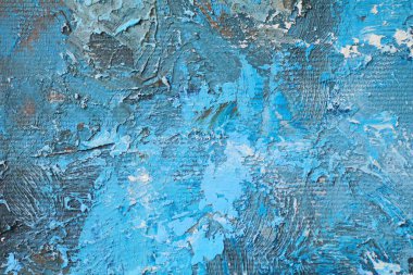 Resim detaylı desen canlı renkli renkler ve fırça darbeleri ve palet bıçak darbeleriyle yakın plan