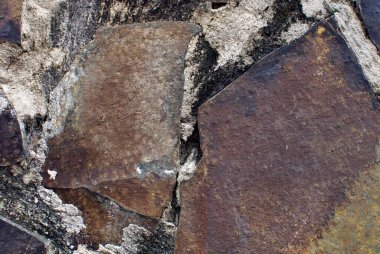 İlginç, yaratıcı arka planlar için taş duvar.