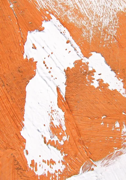 Malování Detailní Textury Pozadí Oranžové Bílé Barvy Pro Živé Barevné — Stock fotografie