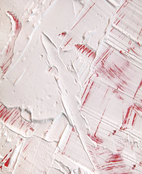 Melukis Latar Belakang Tekstur Closeup Dengan Warna Merah Dan Putih — Stok Foto