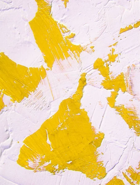 Textura Fundo Abstrata Com Pinceladas Brancas Amarelas Para Fundos Interessantes — Fotografia de Stock