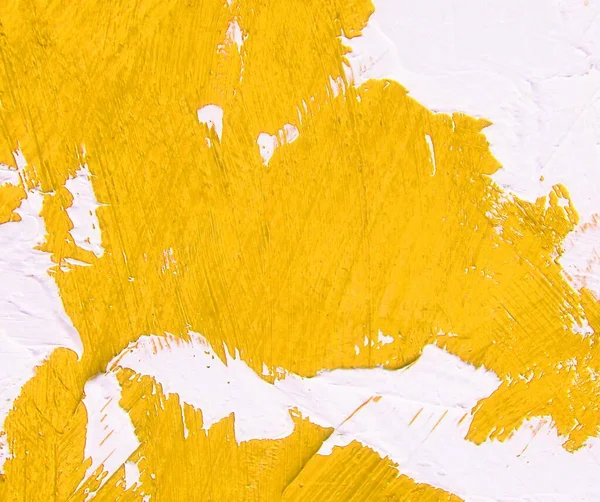Абстрактная Текстура Фона Белыми Желтыми Мазками Кисти Интересного Динамического Фона — стоковое фото