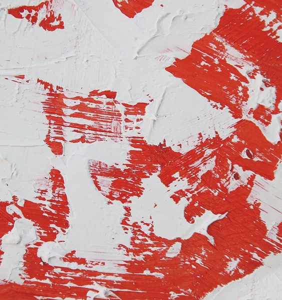 Живопись Крупным Планом Текстуры Фона Красными Белыми Цветами Ярких Красочных — стоковое фото