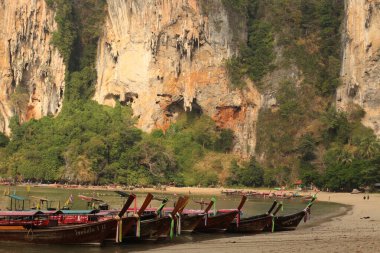  Hindistan sahillerinde eski ahşap balıkçı tekneleri 