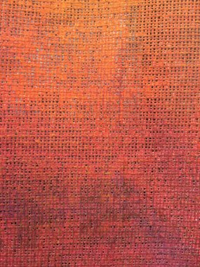 Arkaplan, duvar kağıtları, dokular ve ilginç yaratıcı fikirler için turuncu renkli tuval dokusu