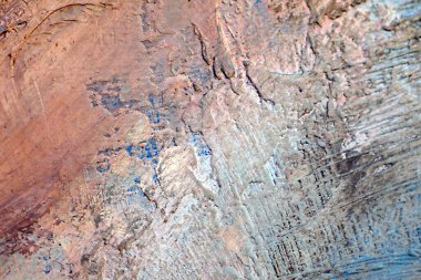 Yaratıcı detaylı fırça darbeleriyle yağlı boya kaplama dokusu