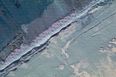 Resim detaylı desen canlı renkli renkler ve fırça darbeleri ve palet bıçak darbeleriyle yakın plan