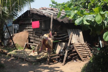 Hindistan kırsal evleri manzaralar