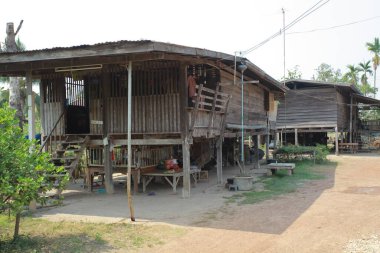 Hindistan kırsal evleri manzaralar