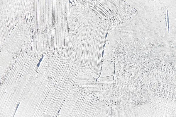 Textura Pintada Blanco Con Pinceladas Paletas Cuchillo Para Fondos Interesantes — Foto de Stock