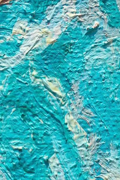 Umění Malování Detailní Textura Close Živými Barevnými Barvami Tahy Štětcem — Stock fotografie