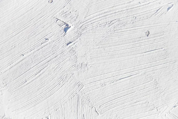 Textura Pintada Blanco Con Pinceladas Paletas Cuchillo Para Fondos Interesantes — Foto de Stock