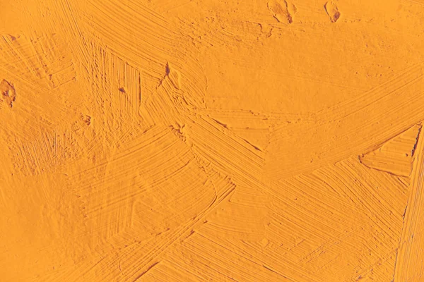 Malowanie Faktury Zbliżeniowej Jasne Pomarańczowe Tło Kolorów Dla Żywe Kolorowe — Zdjęcie stockowe