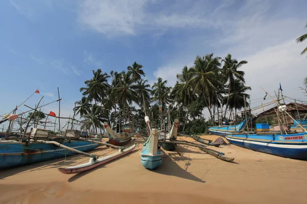 Alte Hölzerne Fischerboote Strand Indien — Stockfoto