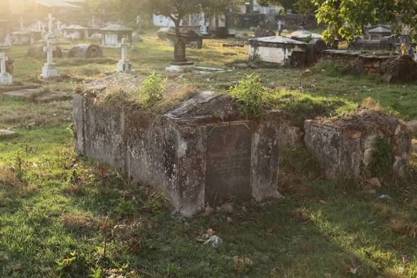 Velho Cemitério Paisagem Rural Idiana — Fotografia de Stock