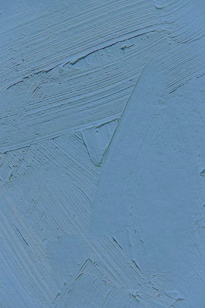 Schilderen Close Van Blauwe Pantone Niagara Kleur Verf Borstel Textuur — Stockfoto
