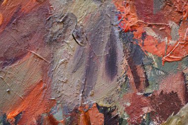 Yağlı boya dokusunu fırça darbeleri ve palet bıçak darbeleriyle kapat