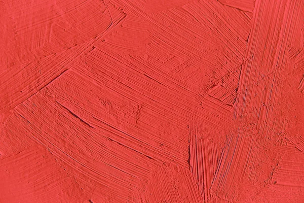 Pittura Vicino Texture Rossa Sfondi Interessanti Creativi Fantasiosi — Foto Stock