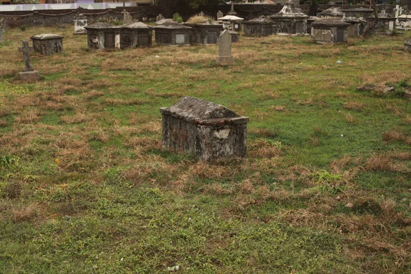 Vieux Cimetière Dans Paysage Rural Idian — Photo