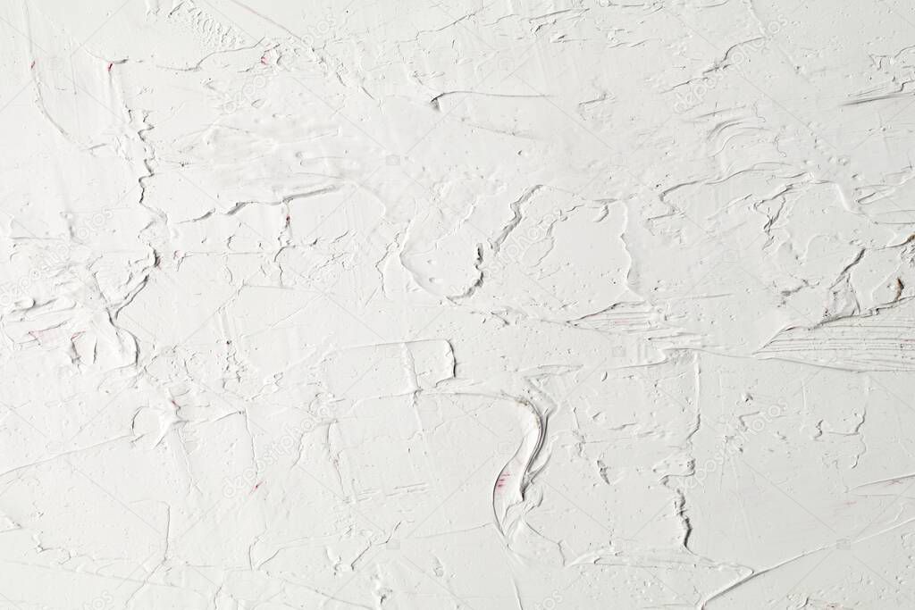 White texture with brush and palette knife strokes for interesting and modern backgrounds. Suitable for web design and wallpapers.