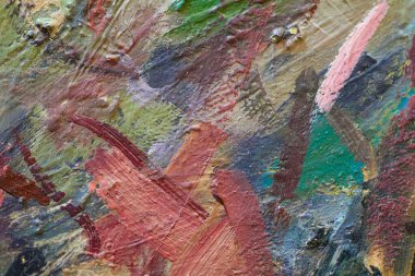 Yağlı boya dokusunu fırça darbeleri ve palet bıçak darbeleriyle kapat