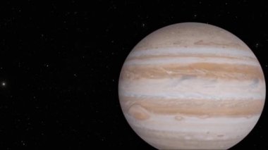 Planet 'in HD görüntüleri. Evren Canlandırması.