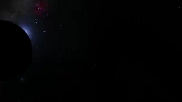 Beelden Van Planet Universum Animatie — Stockvideo