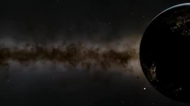 Πλάνα Του Πλανήτη Κινούμενο Σύμπαν — Αρχείο Βίντεο
