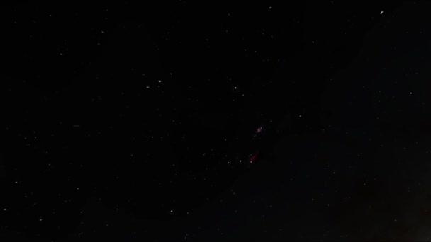 Video Görüntüleri Siyah Arka Planda Parlak Yıldızların Hareketliliği Kusursuz Arkaplan — Stok video