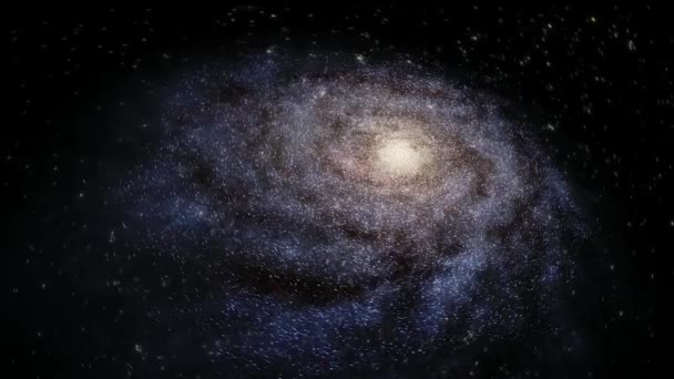 Universo Spaziale Interstellare Animazione Nello Spazio Esterno Composizione Futuristica Brillante — Video Stock