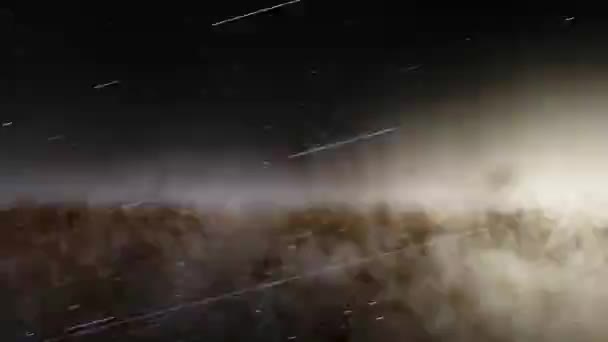 Yıldızlararası Uzay Yolculuğu Evreni Dış Uzayda Animasyon Parlak Fümsel Kompozisyon — Stok video