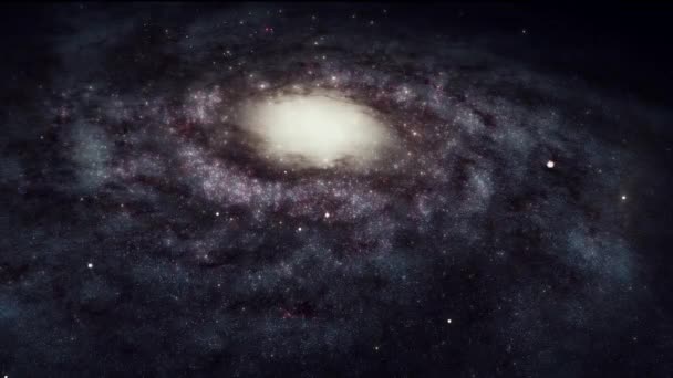 Universo Interestelar Viajes Espaciales Animación Espacio Exterior Brillante Composición Futurista — Vídeo de stock